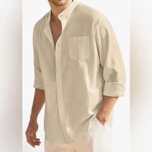 CooFandy Long Sleeve Button Down Shirt - NWT - Size XXL